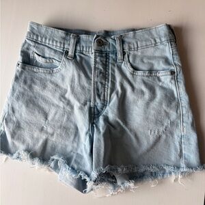 Old Navy sky hi a-line high rise denim shorts 4